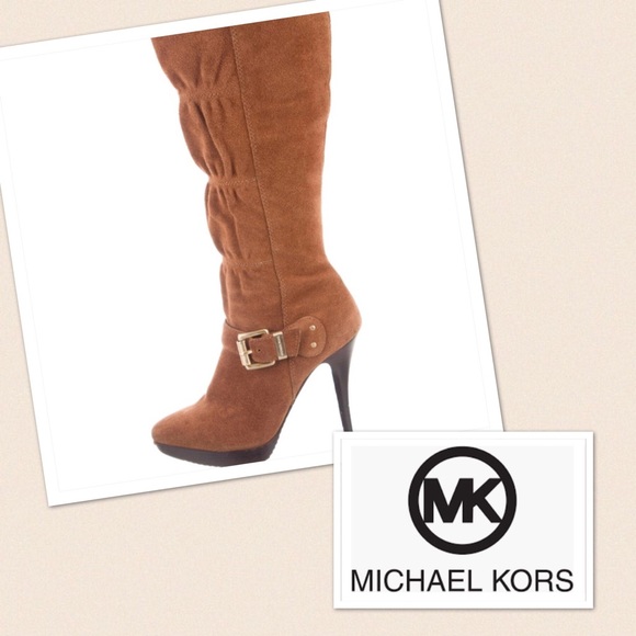 PRICE DROP Caramel suede Michael Kors - Picture 1 of 8